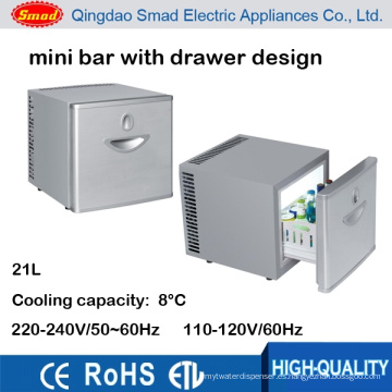 Gabinete del cajón del refrigerador de la mini barra del hotel 21L